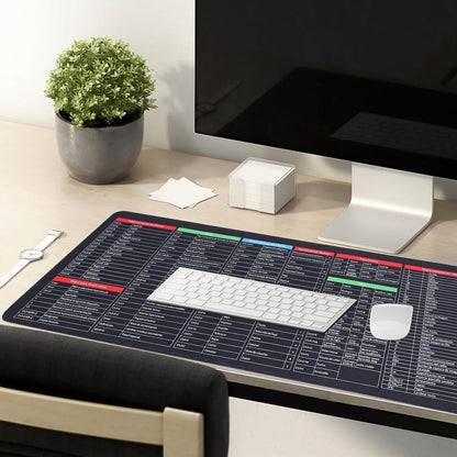 Super Large Anti-Slip Keyboard Pad for Desk with Quick Keys and Oversized Mouse Pad (80×30 Cm)