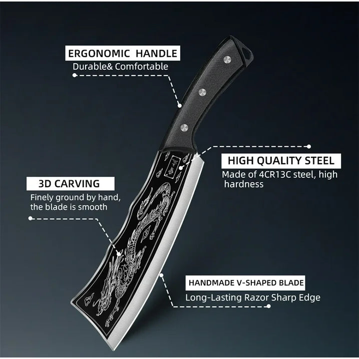 ObsidianSlice™️ Japanese Dragon Slicer Knife