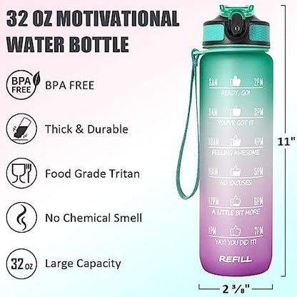 HydrateHarmony™️ Motivational Water Bottle