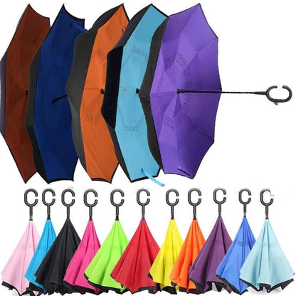 Inverted Reversible Umbrella (Multicolor)