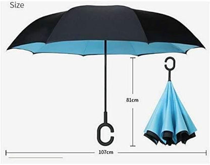 Inverted Reversible Umbrella (Multicolor)