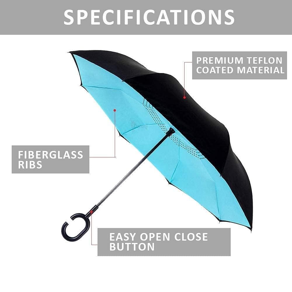 Inverted Reversible Umbrella (Multicolor)