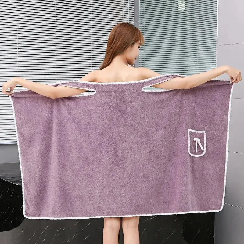 ComfortCurl™️ Womens' Wearable Bath Towel