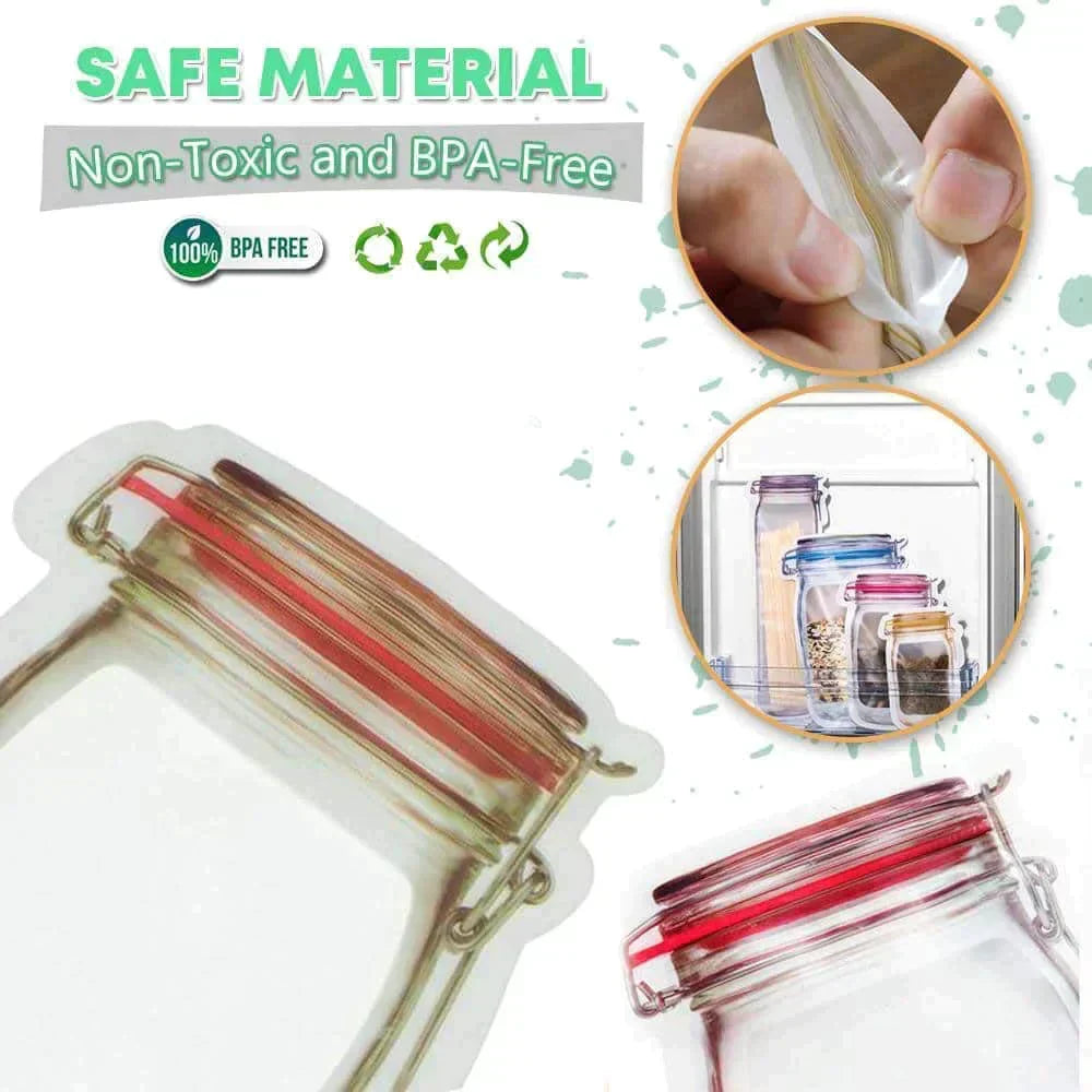 Jar Shape Food Storage Pouch