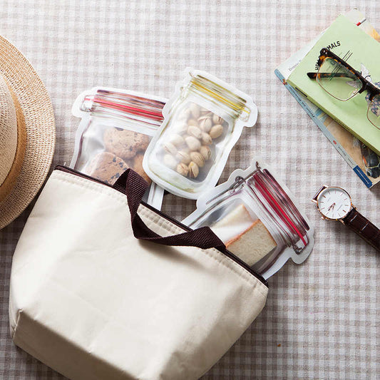 Jar Shape Food Storage Pouch