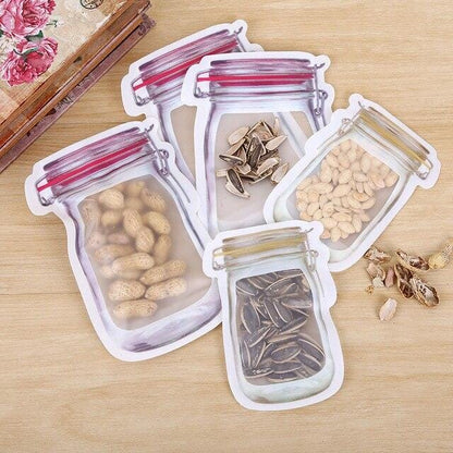 Jar Shape Food Storage Pouch