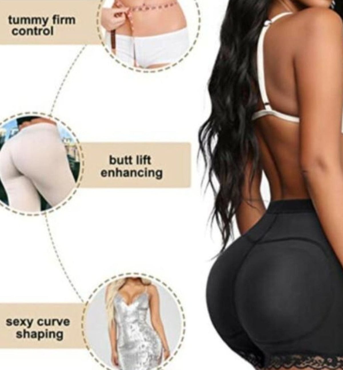 Padded Body Shaper Butt Lifter Panty