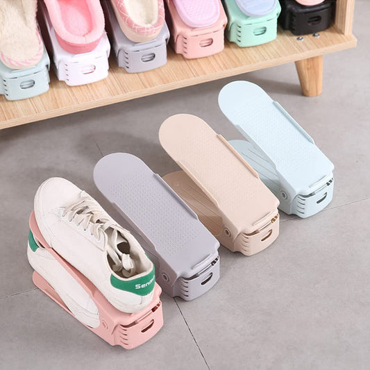 Shoe Organizer - The Adjustable Shoe Rack Space Saver