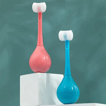 Tumbler Three-sided Children's Toothbrush (Pack of 2)